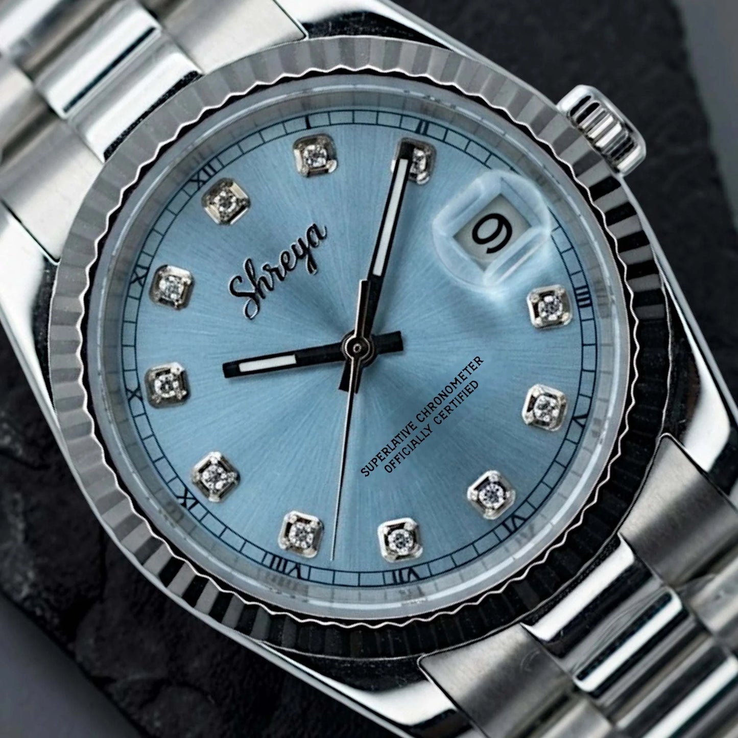 SEIKO MOD WATCHES DATEJUST TIFFANY BLUE GEM DIAL AT MODTIME CREATIONS 