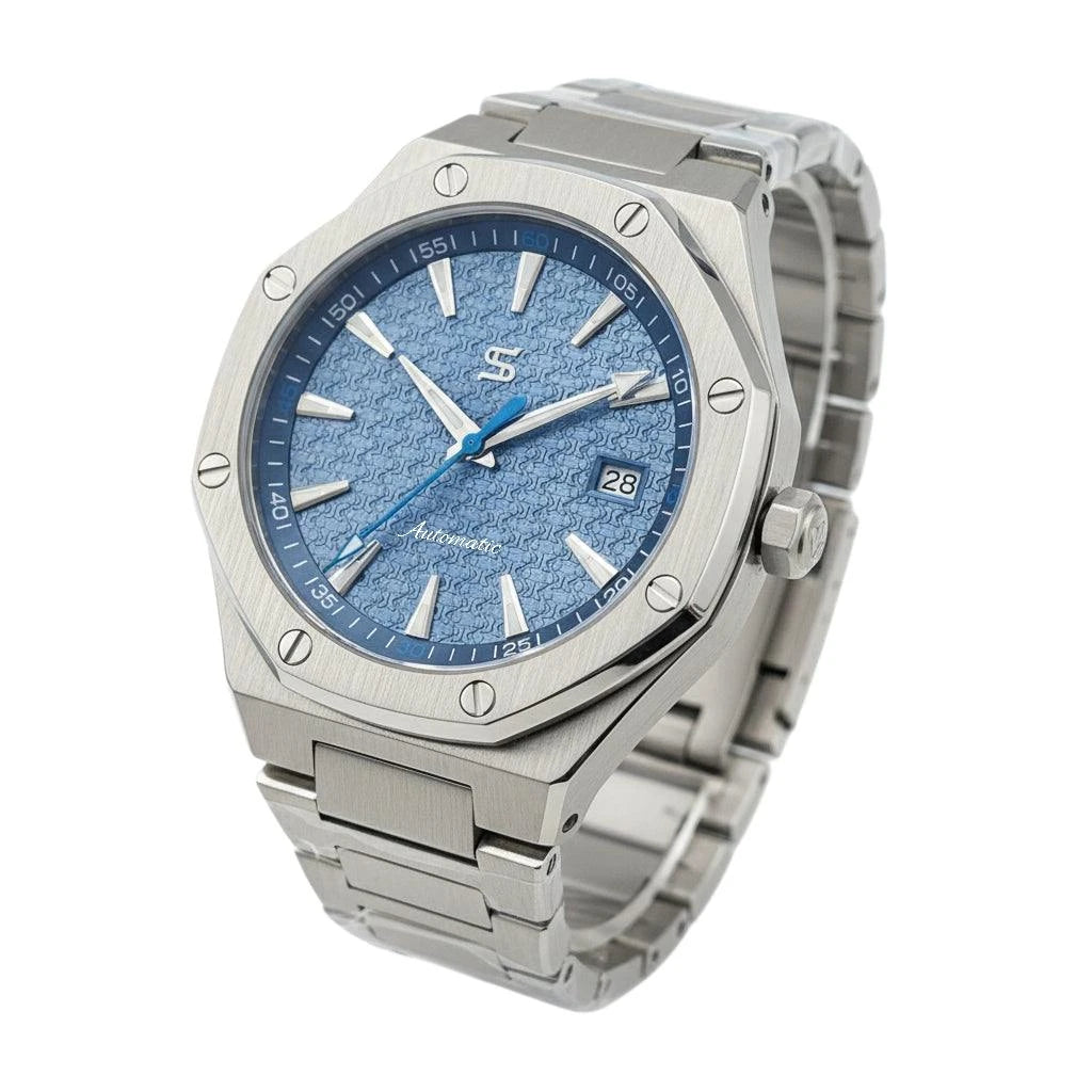 AquaOak Fusion Mod Series - Blue Dial - Modtime