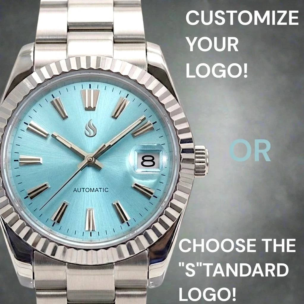 Seiko Mod Datejust Grand Seiko Tiffany Blue Dial Mod Watch built by Modtime Creations 