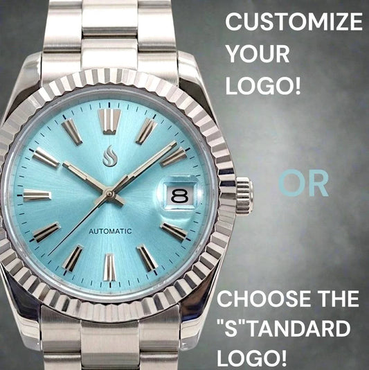 Seiko Mod Datejust Grand Seiko Tiffany Blue Dial Mod Watch built by Modtime Creations 