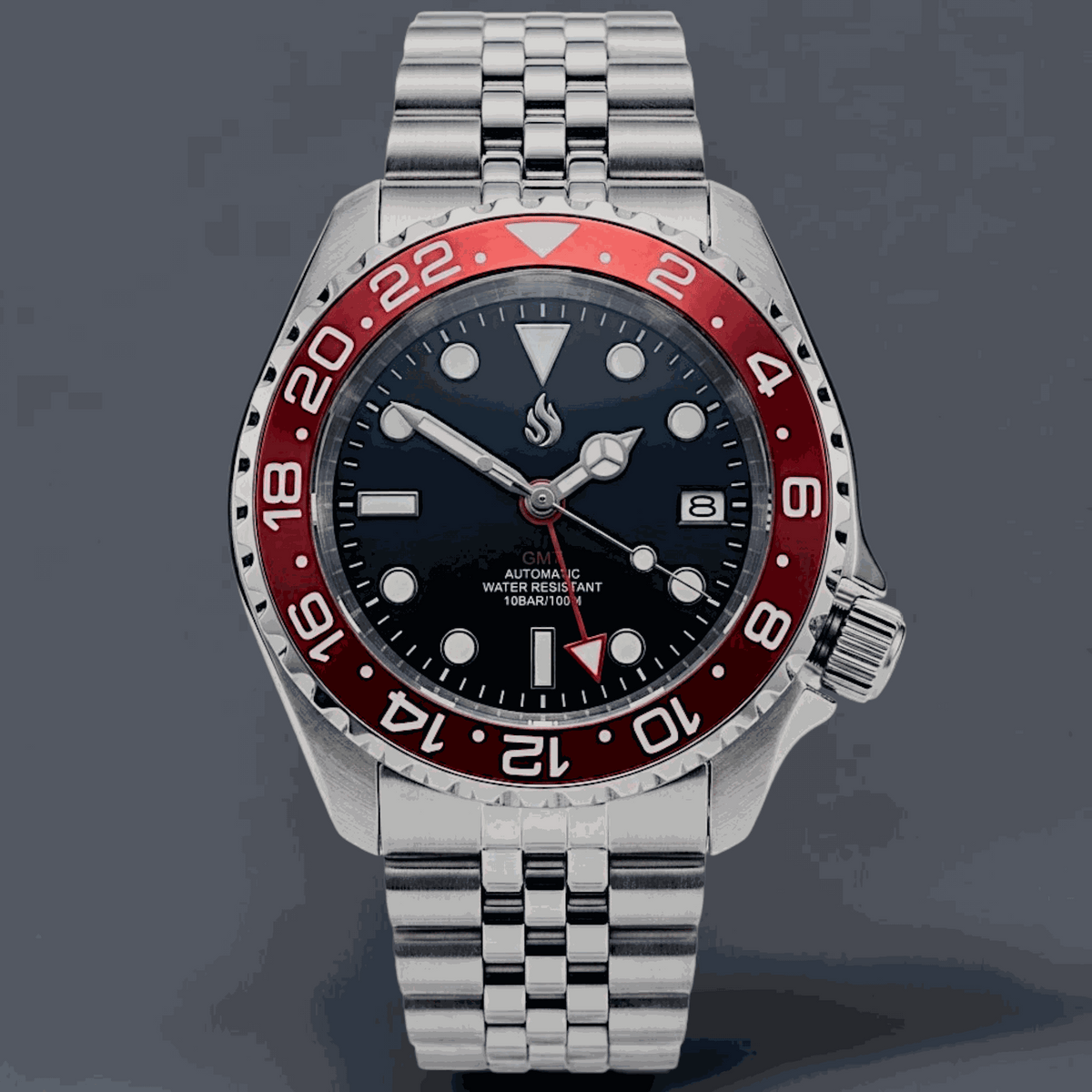 SeikMaster 42 MM SKX GMT Black Red Diver Mod Watch - Modtime