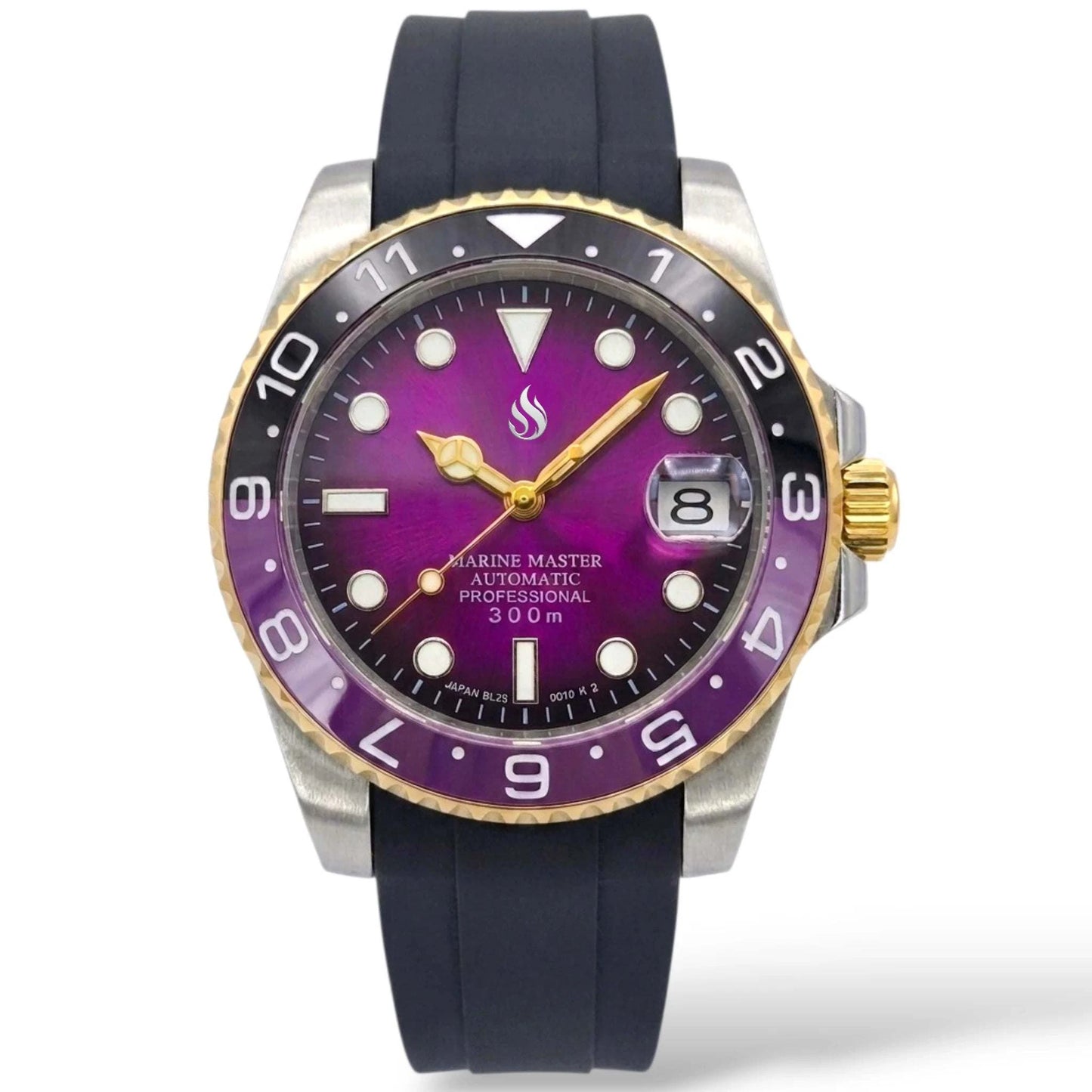 Seikmariner " Joker " Mod Watch Two-Tone Series - Fuchsia Purple Dial - Modtime Creations