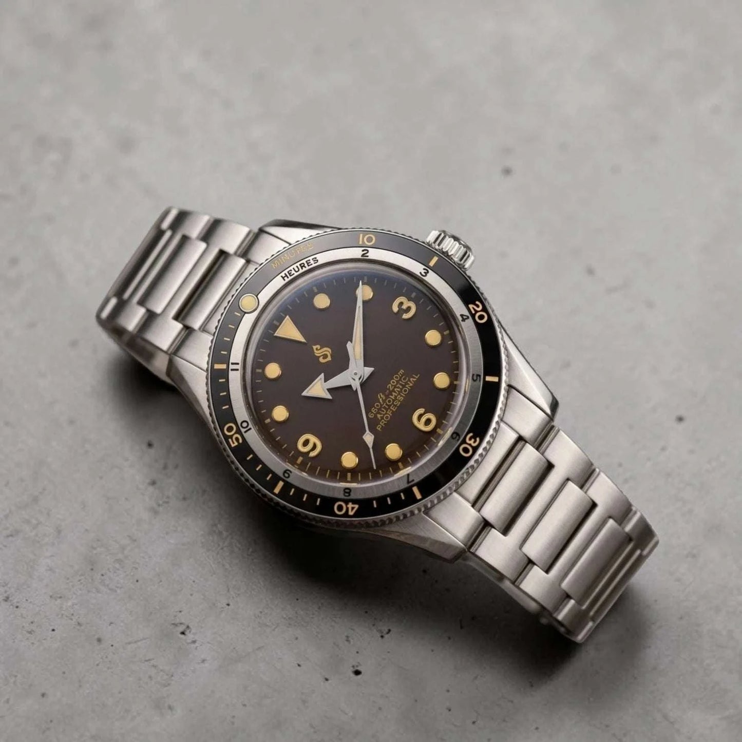 Vintage Brown Dial Diver Mod Watch Series - Modtime