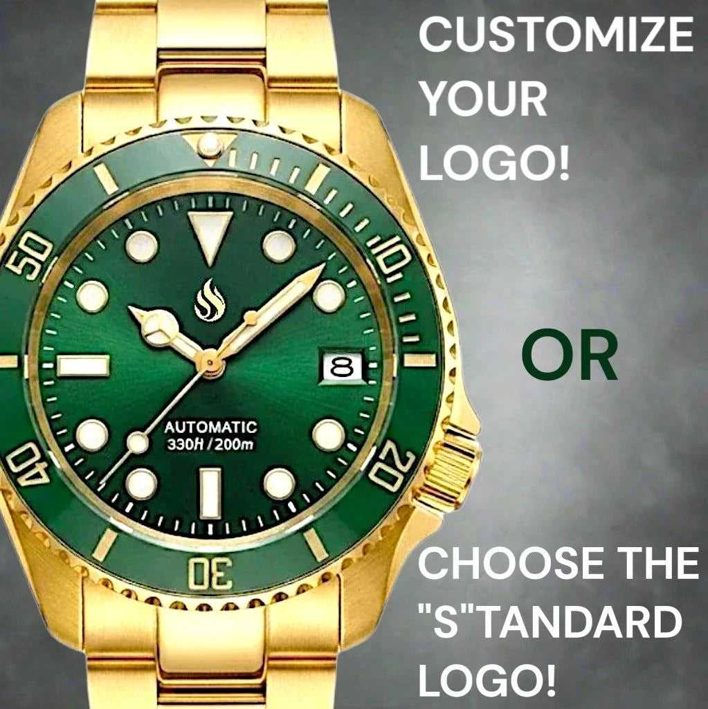 SeikMariner 42 MM SKX Green Gold "Hulk "Mod Watch Series - Modtime Creations