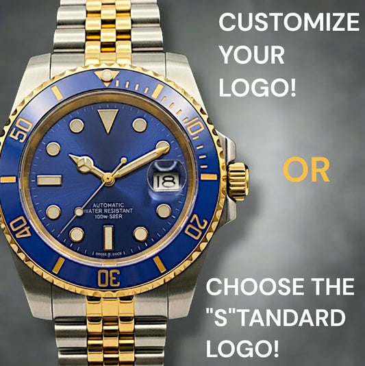 Seikmariner Bluesy two-tone Seiko Mod luxury diver watch with NH35 automatic movement