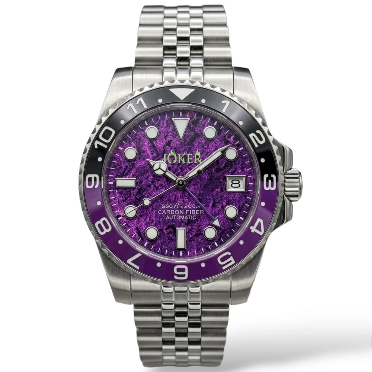 Seikmariner "Joker Carbon Fiber" Dial Mod Watch - Modtime Creations