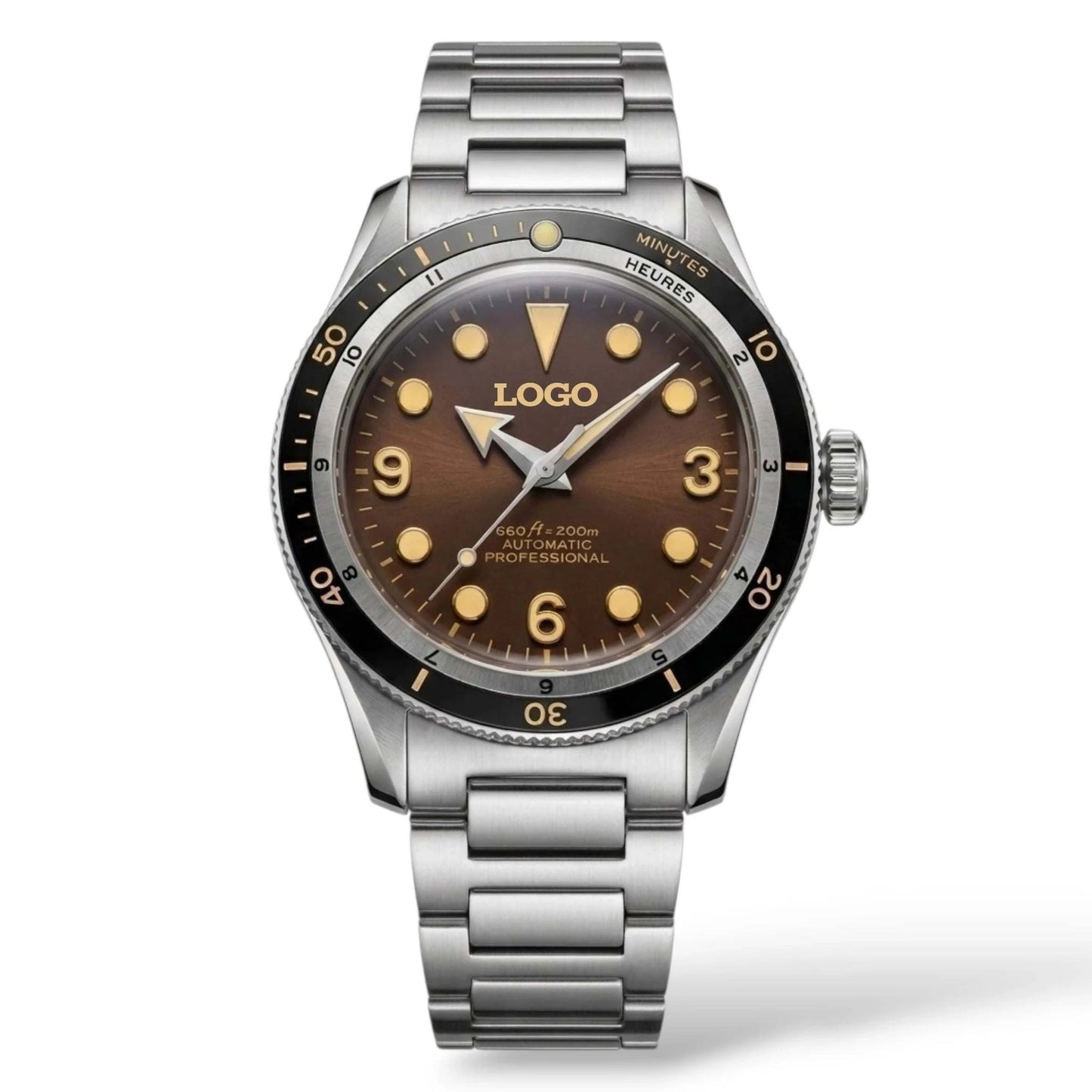Vintage Brown Dial Diver Mod Watch Series - Modtime