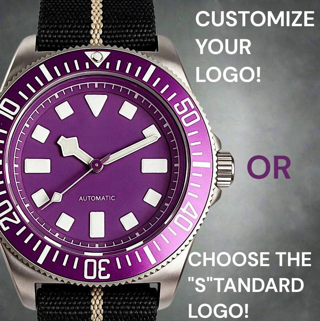 Seiko Mod Watch 42MM Tudor Pelagos Fuscia Purple Titanium Case Mod Watch by Modtime Creations