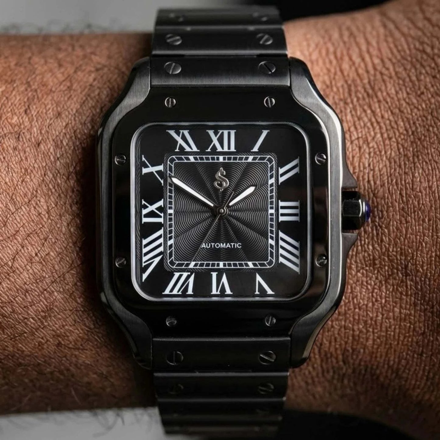 Santeiko Blackout "Textured Dial" Mod Watch - Modtime Creations