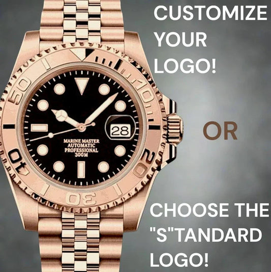 Seikmaster Rose Gold Diver Mod watch by Modtime with NH35 automatic movement and sapphire crystal