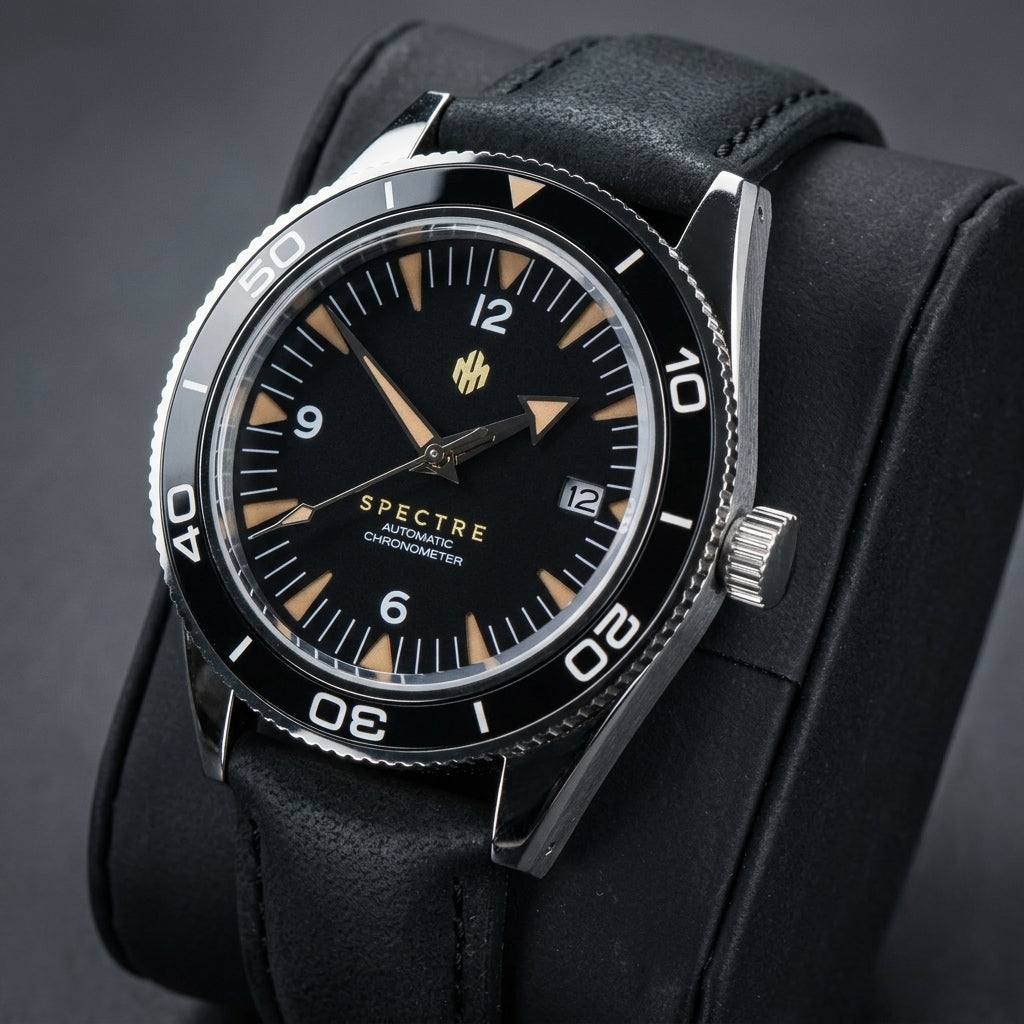 Spectre 007 Bond Homage Black Dial Mod: Dive into Classic Style