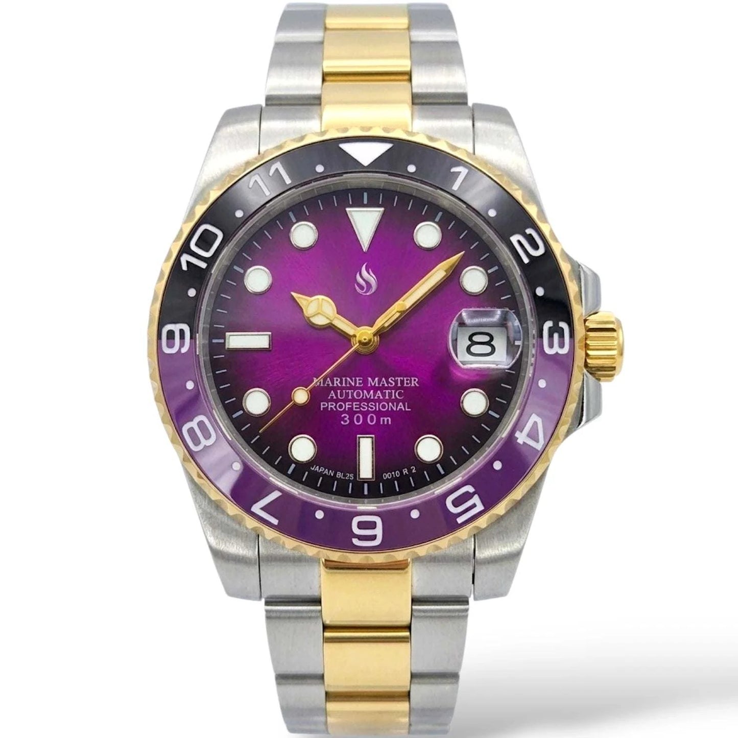 Seikmariner " Joker " Mod Watch Two-Tone Series - Fuchsia Purple Dial - Modtime Creations