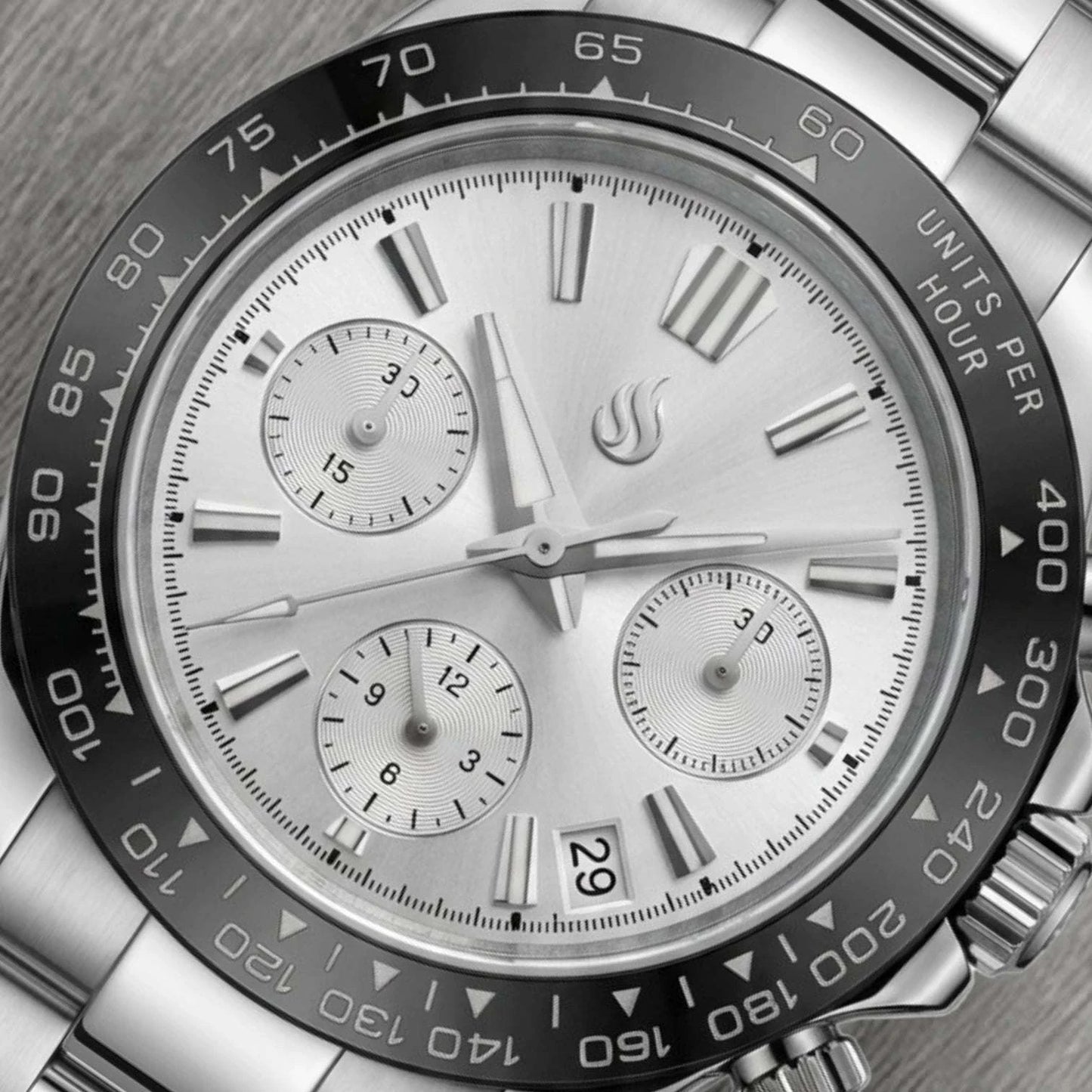 Grand Seitona White Black Panda Dial Mod Watch - GS Fusion
