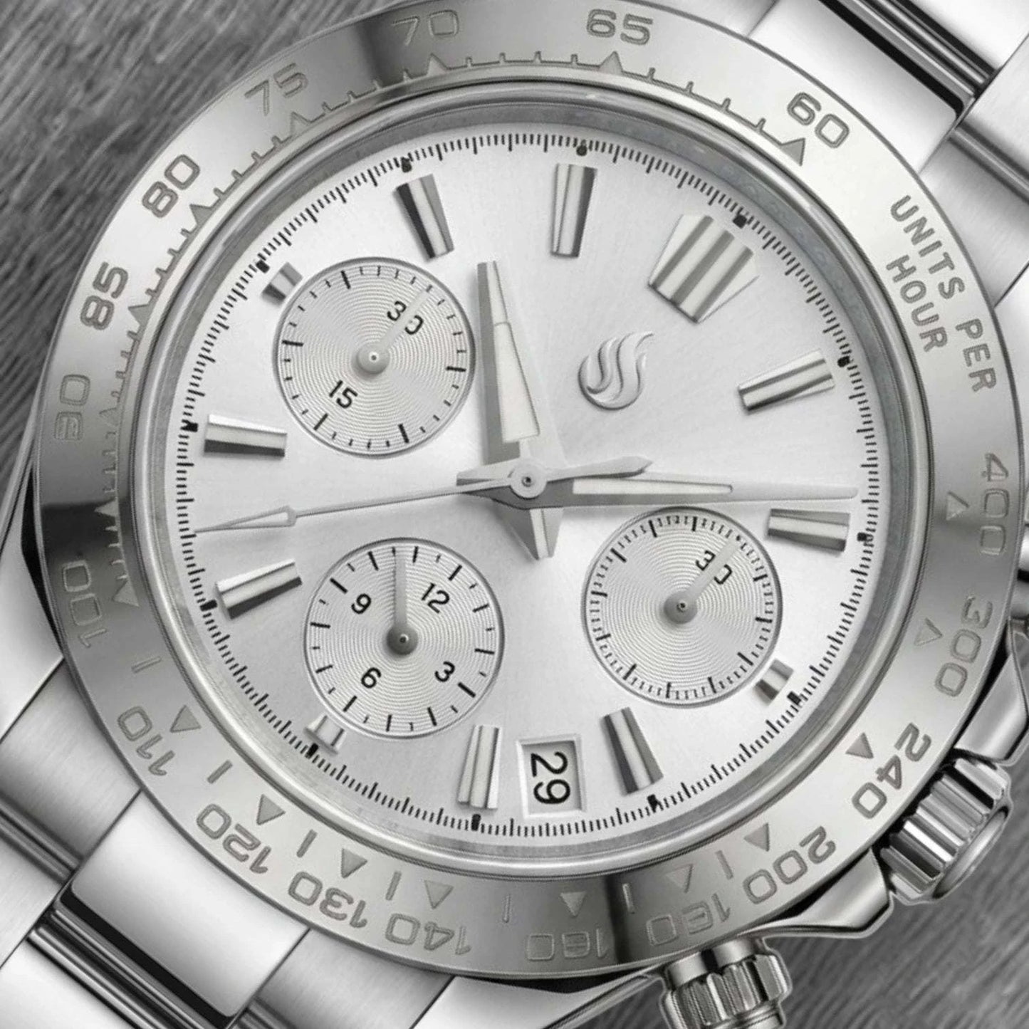 Grand Seitona Silver White Dial Mod Watch - GS Fusion
