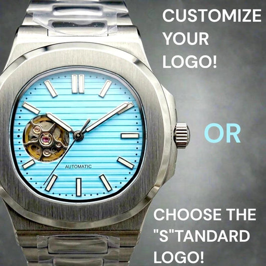 Seiko Mod Watch Nautilus Tiff Blue Open-Heart Dial - Modtime Design
