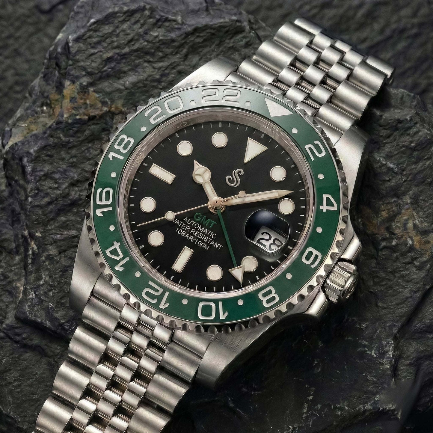 Seiko Mod - GMT Green Bezel "Starbucks" Mod Series | Modtime 