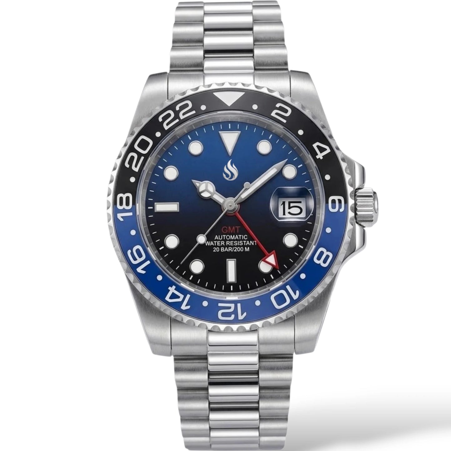 SeikMariner GMT Black Blue Dial Series Mod Watch - Modtime