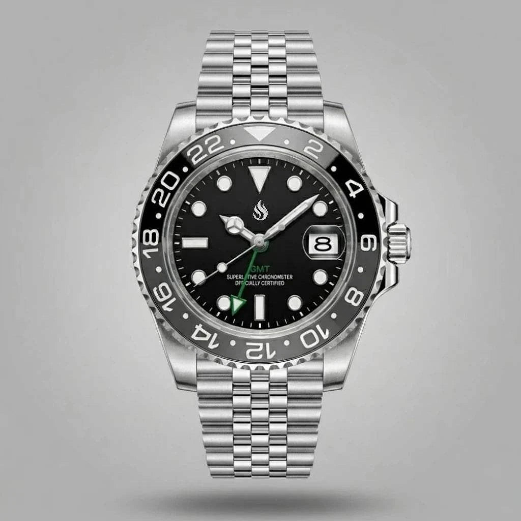 SeikMaster 42 MM SKX GMT Grey Black "B Wayne" Diver Mod Watch - Modtime