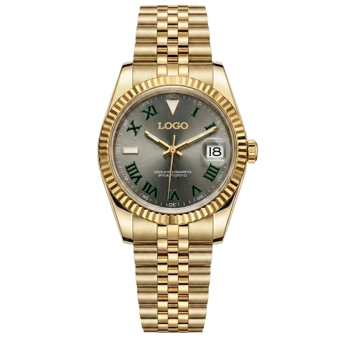 SeikJust Date Window Wimbledon Series watch with NH35 automatic movement and sapphire crystal by Modtime Creations Seiko Mod