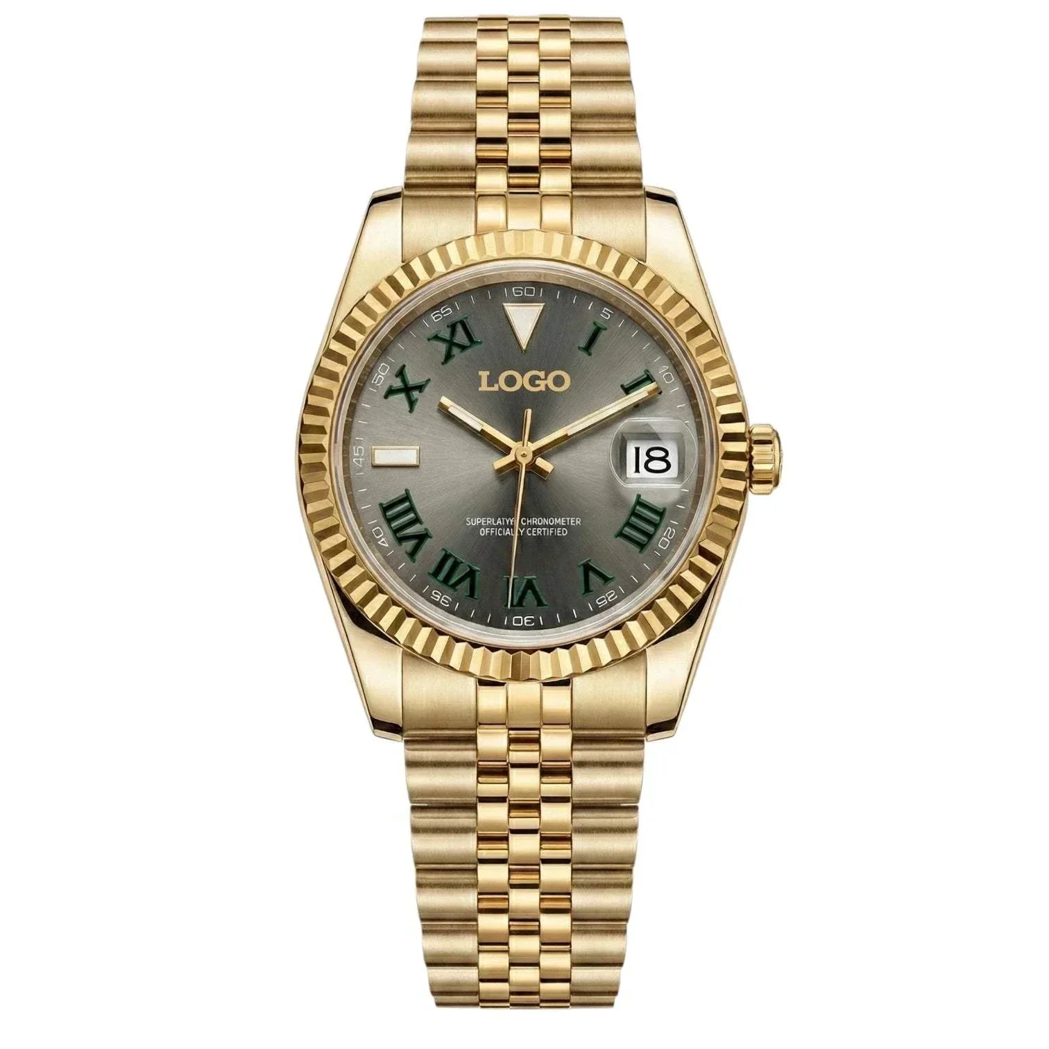 SeikJust Date Window Wimbledon Series watch with NH35 automatic movement and sapphire crystal by Modtime Creations Seiko Mod