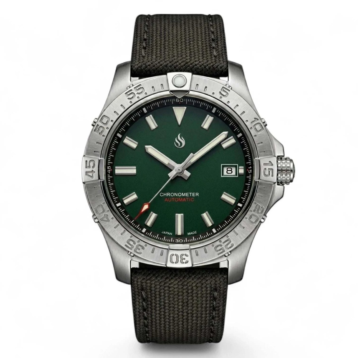 42mm Dark Green Dial "Avenge" Diver Mod Watch  – Modtime Creations