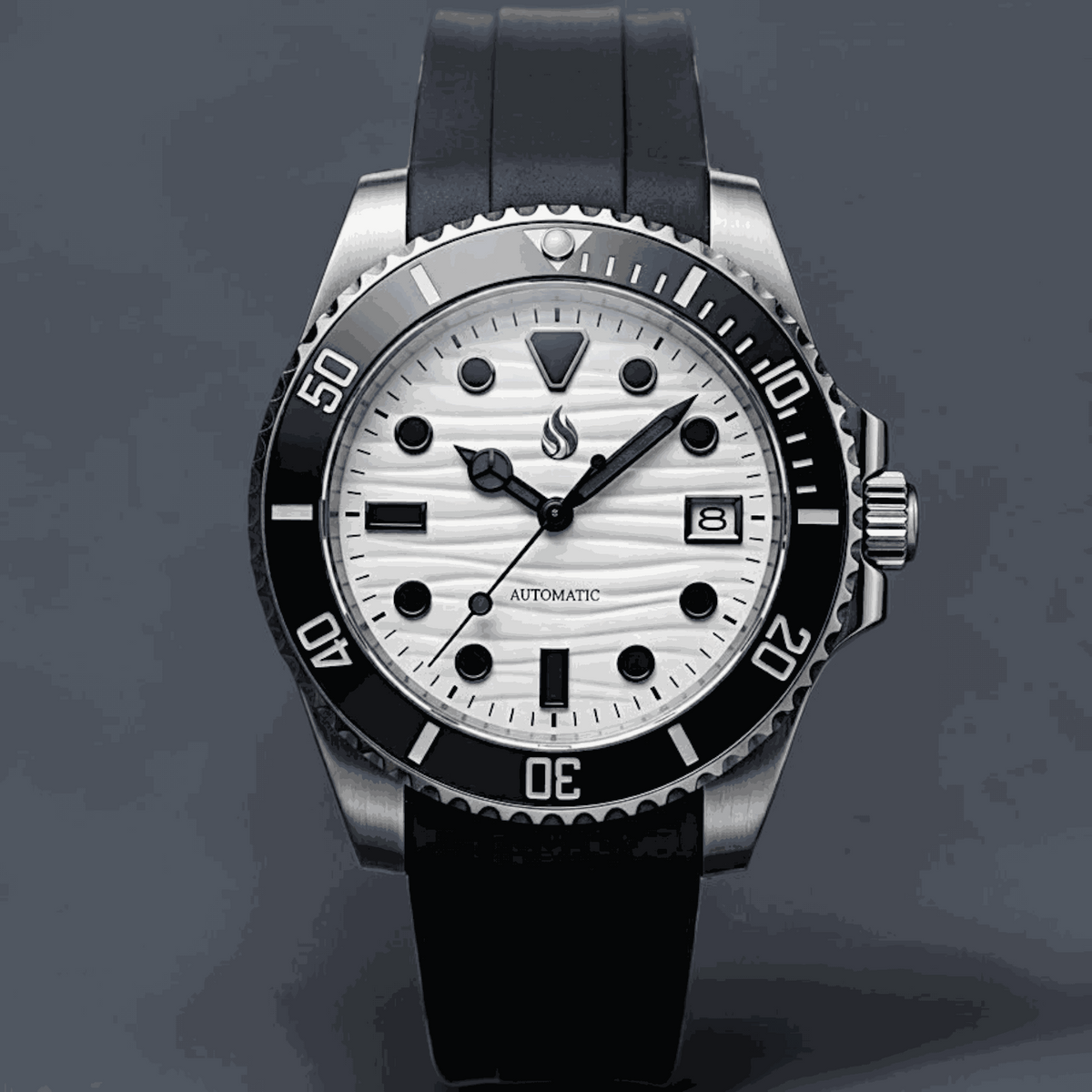 SeikMariner 40 MM or 42 MM White Black Dial Diver Mod Watch Series - Modtime Creations