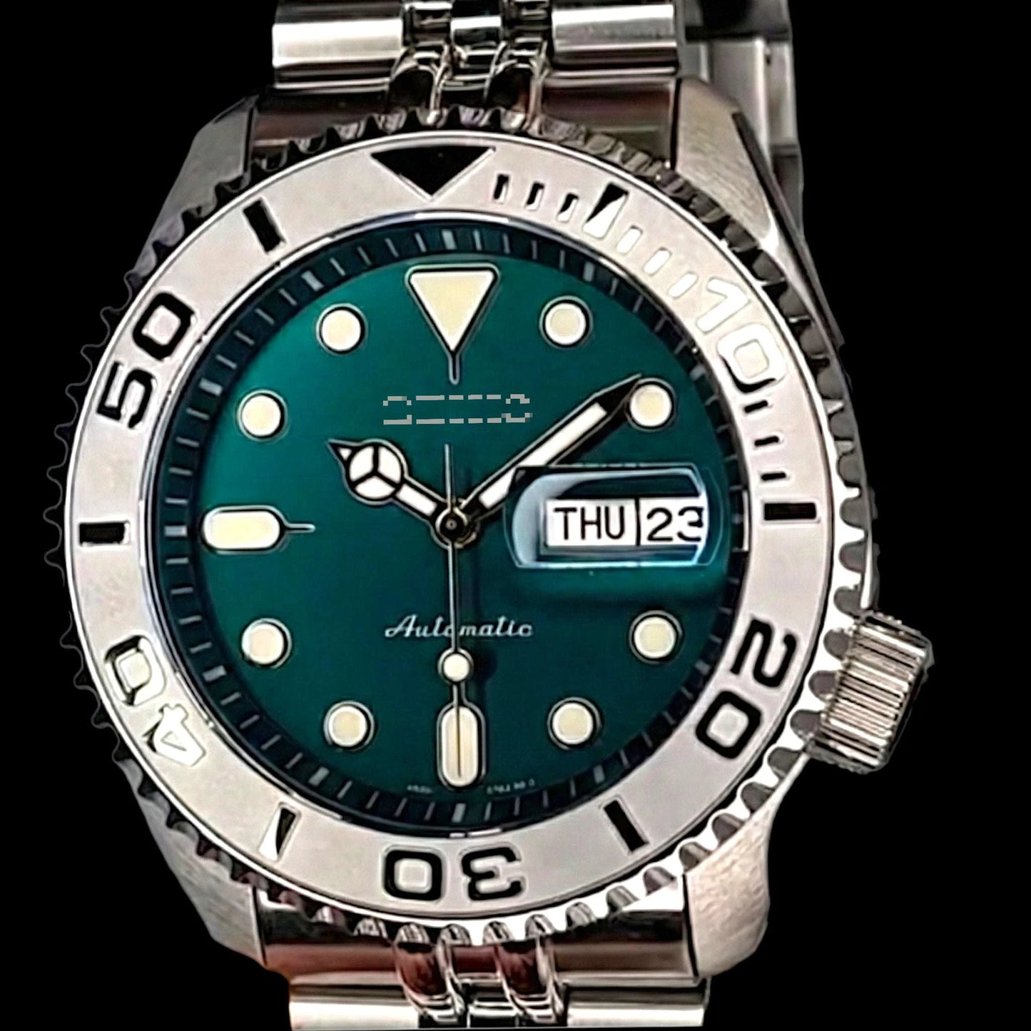 SeikMaster 42MM Emerald Dial Yacht Diver Mod - Modtime