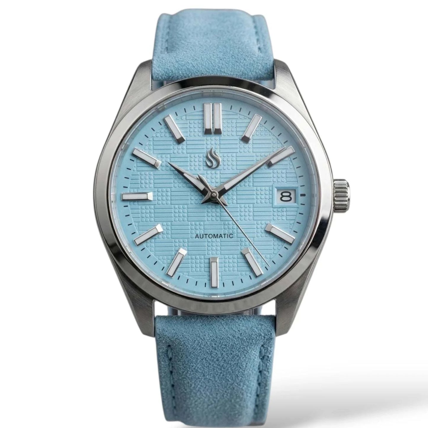 Seiko Mod DateJust Cade with a IWC Tiffany Blue Dial Fusion Mod Watch built by Modtime Creations 