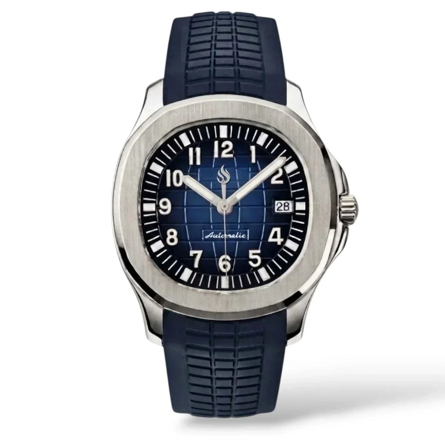 Seiko Mod Aquanaut Dark Blue Series luxury watch with NH35 automatic movement and sapphire crystal