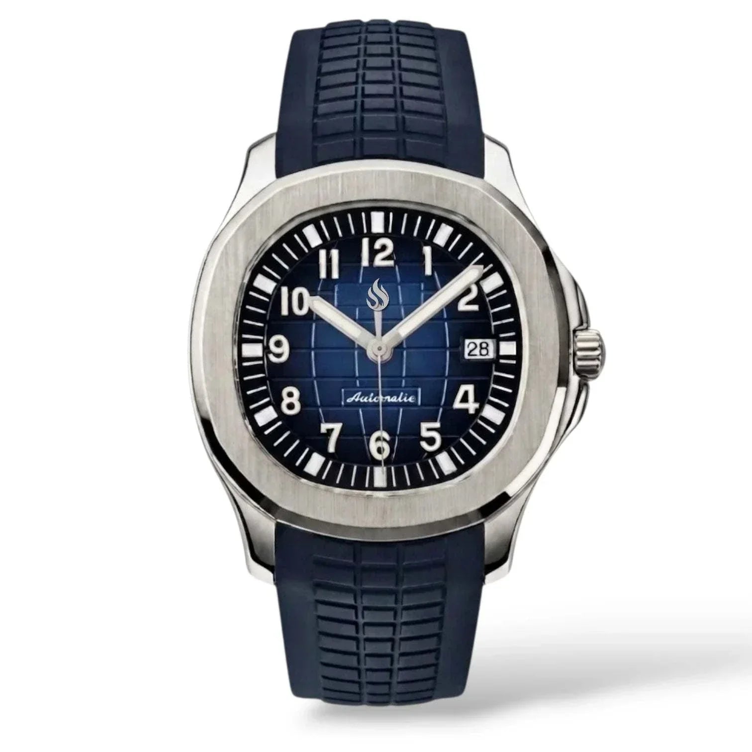 Seiko Mod Aquanaut Dark Blue Series luxury watch with NH35 automatic movement and sapphire crystal