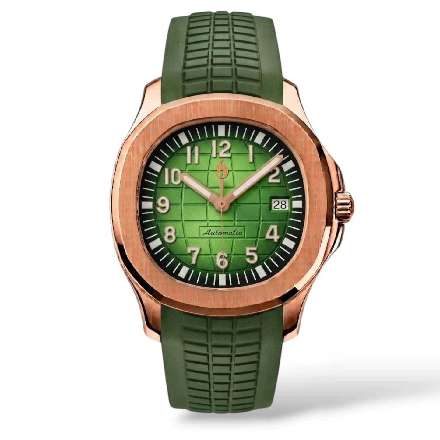 Seiko Mod Aqua Rose Gold Green Dial Series - Modtime Creations
