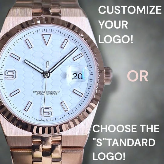 Date Window White Dial LD Rose Gold Mod - Modtime