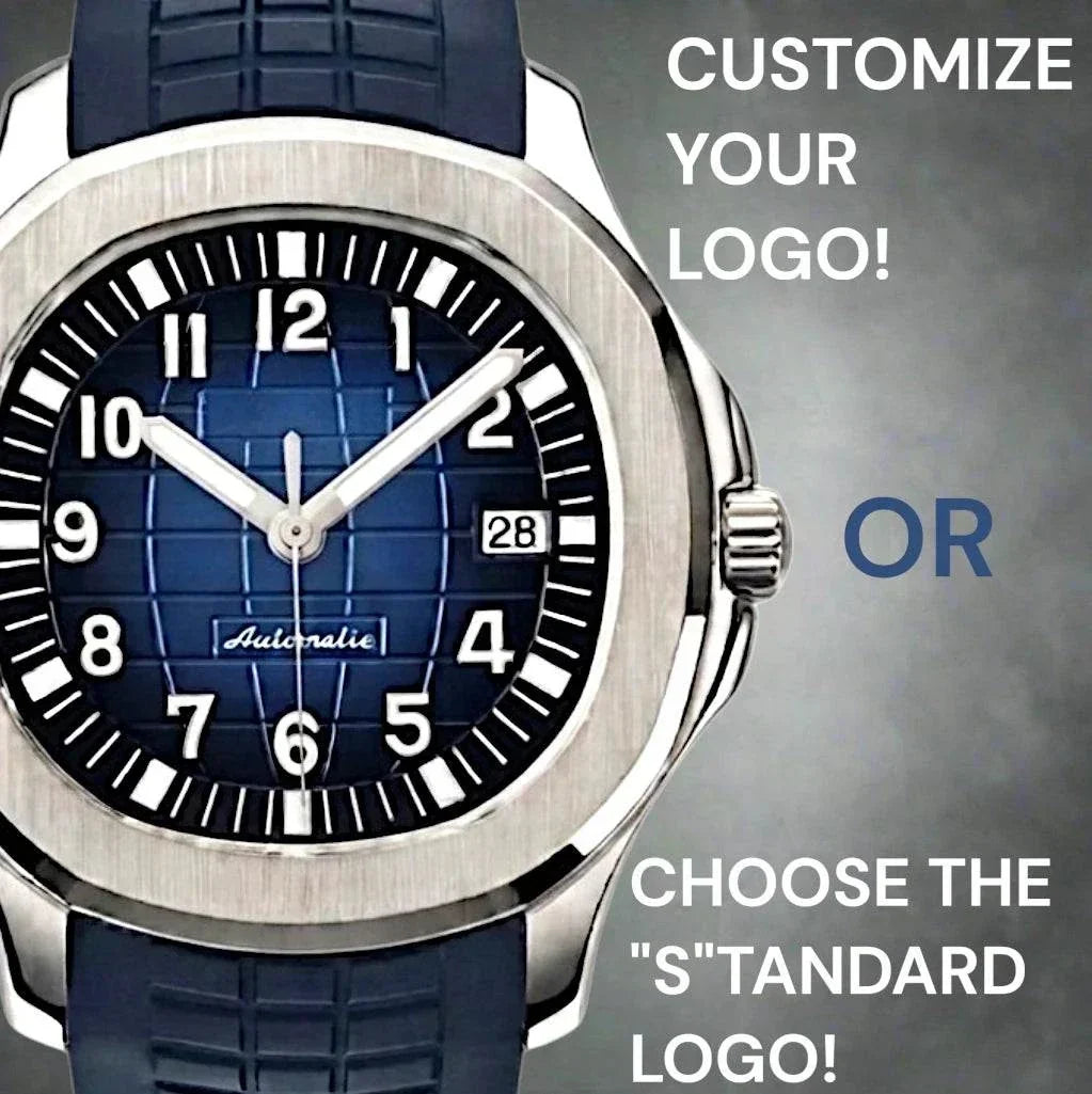 Seiko Mod Aquanaut Dark Blue Series luxury watch with NH35 automatic movement and sapphire crystal