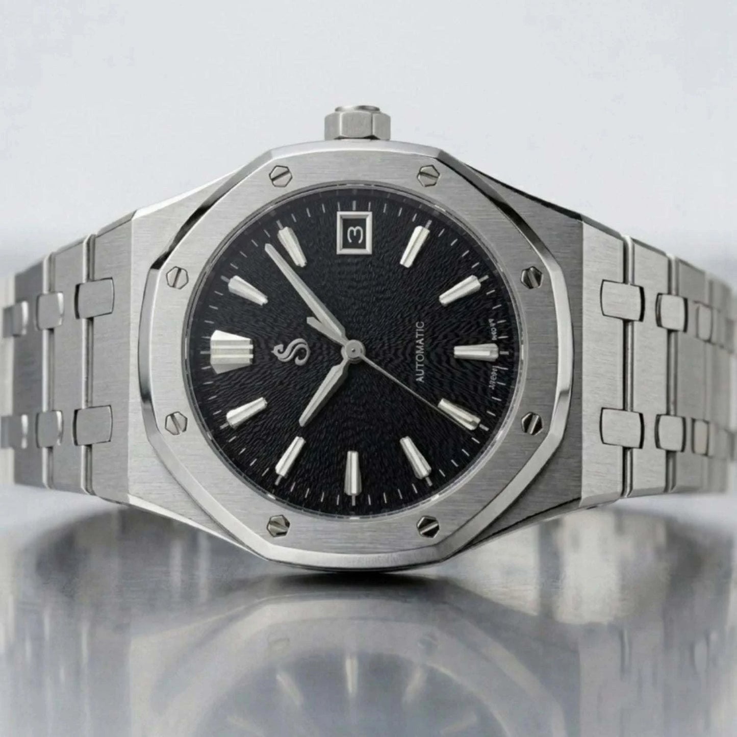 Grand Oak Fusion Mod Watch Series Textured Black GS Dial - Modtime