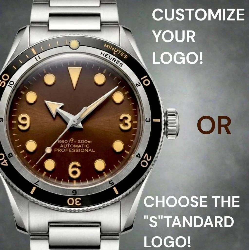 Vintage Brown Dial Diver Mod Watch Series - Modtime