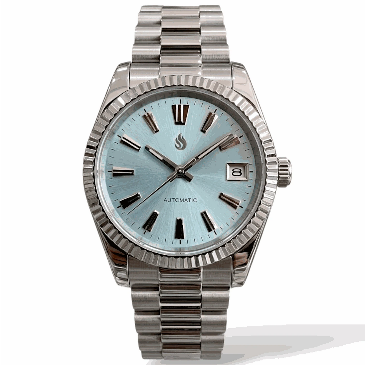 Seiko Mod Datejust Grand Seiko Tiffany Blue Dial Mod Watch built by Modtime Creations 