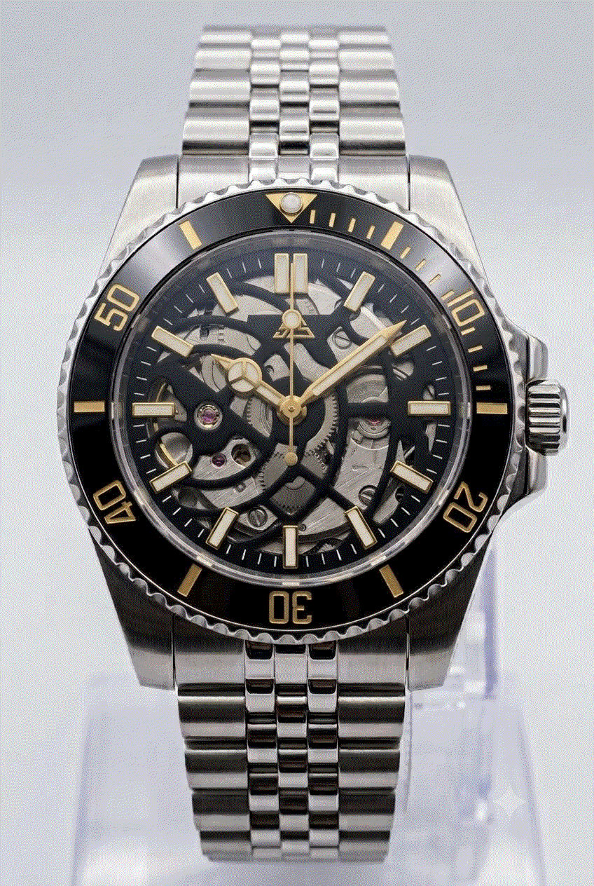 Seikmariner Silver Gold Skeleton Diver Mod Watch Series - Modtime Creation