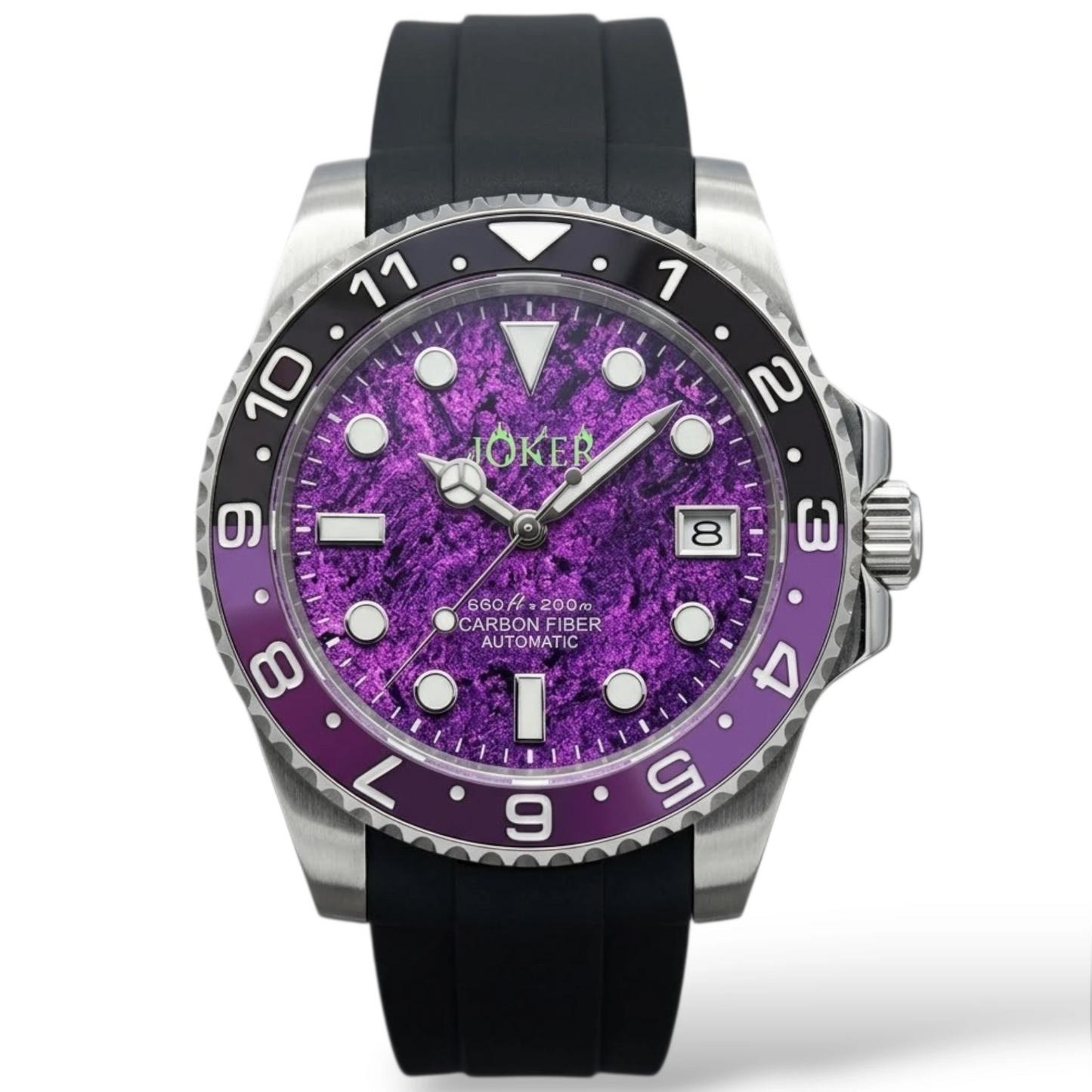 Seikmariner "Joker Carbon Fiber" Dial Mod Watch - Modtime Creations