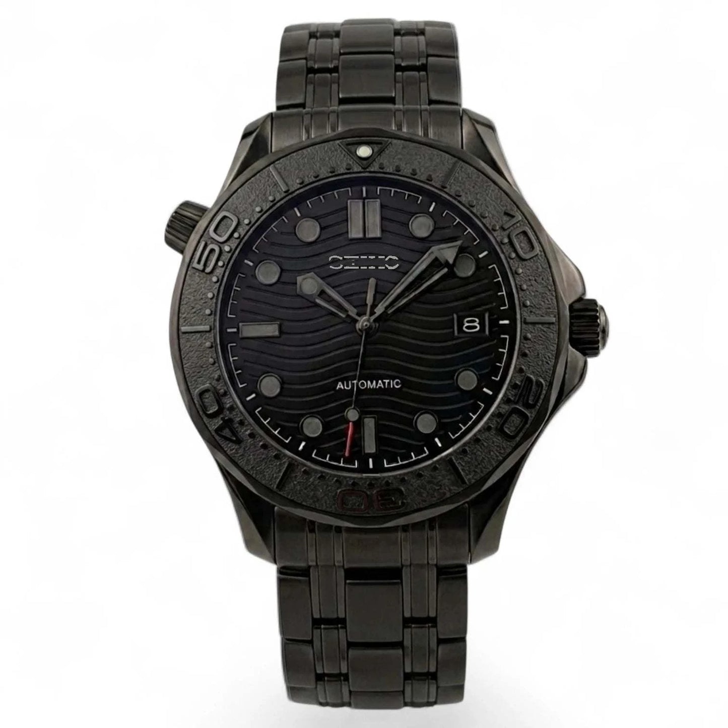 Stealth Black Dial 007 Master Mod Watch - Modtime