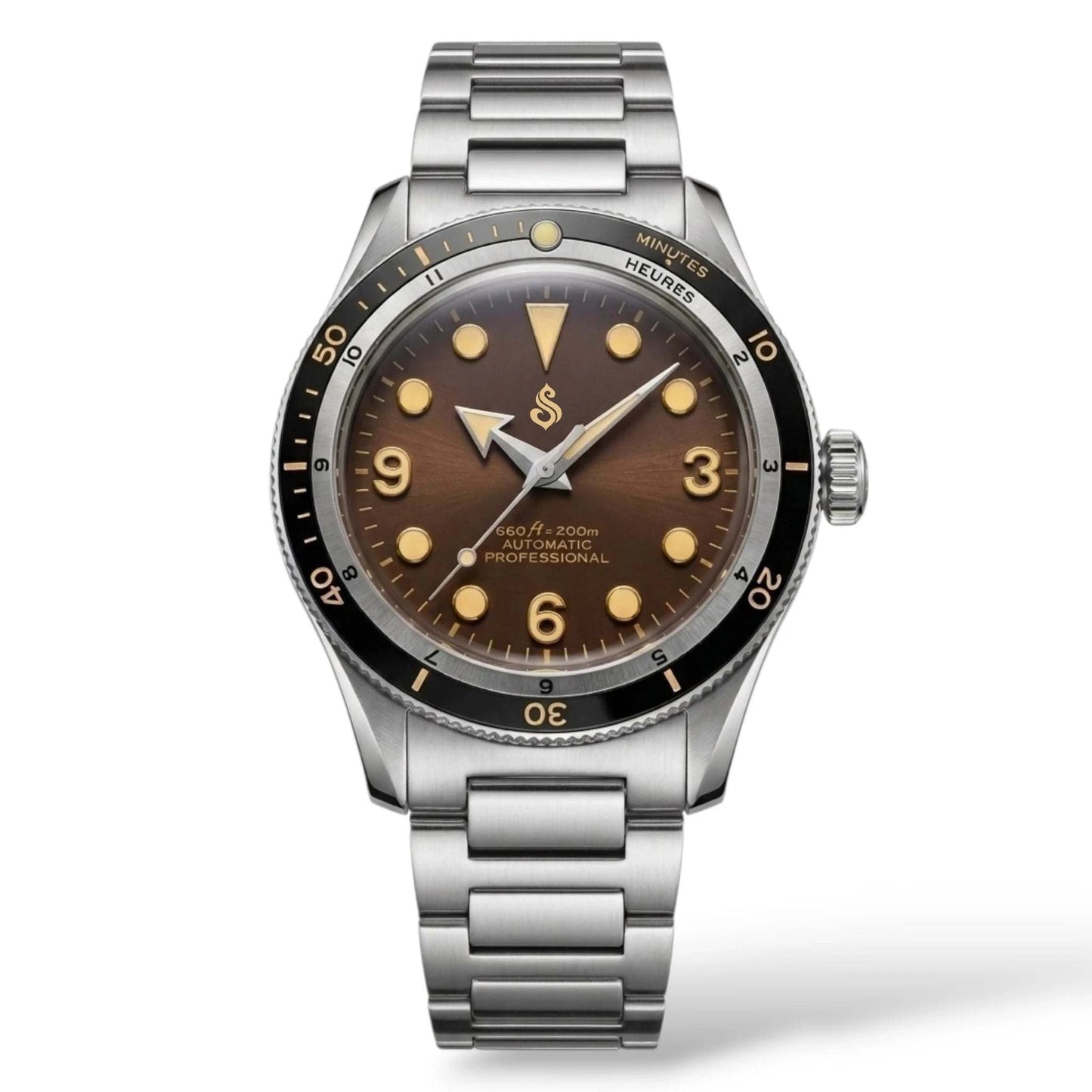 Vintage Brown Dial Diver Mod Watch Series - Modtime