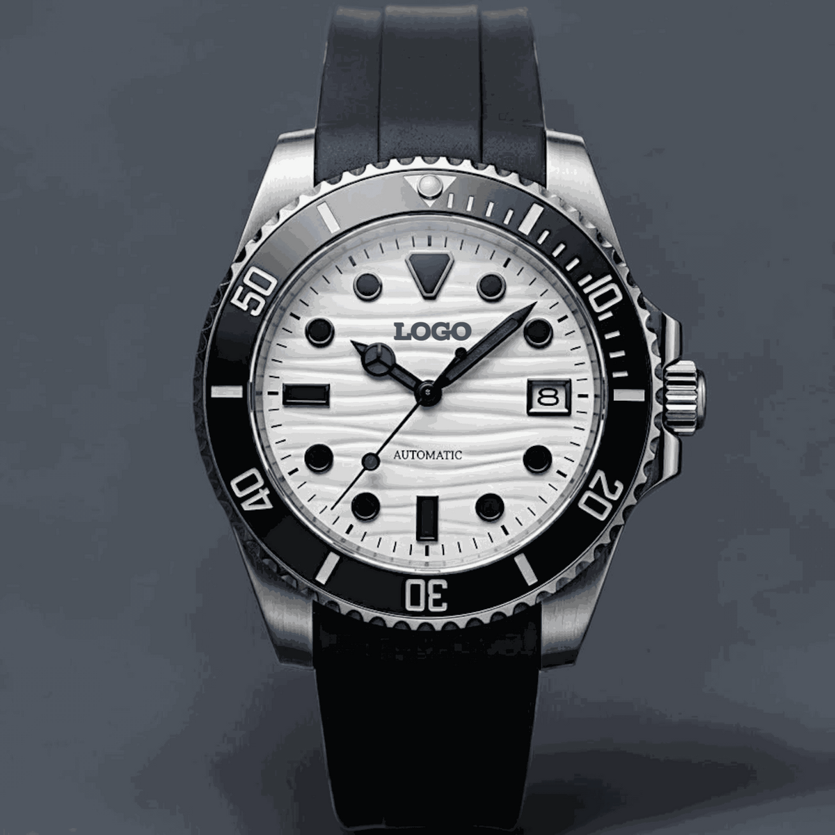 SeikMariner 40 MM or 42 MM White Black Dial Diver Mod Watch Series - Modtime Creations