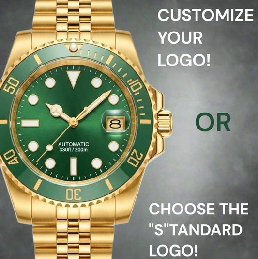 Seiko Mod Watch Submariner Green Gold "Hulk" Diver at Modtime Creations 