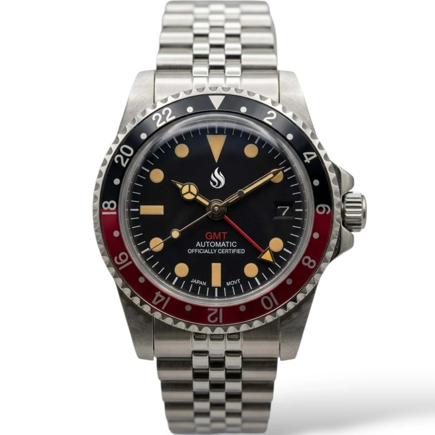 SeikMariner Vintage GMT Black Blue "Coke" Mod Watch Series - Modtime Creations