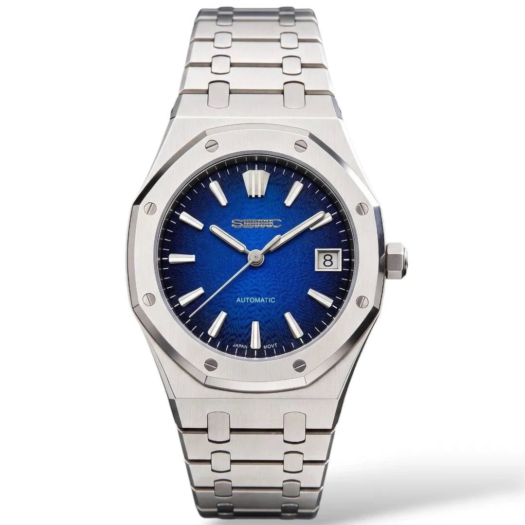 Seiko Mod Watches Royal Oak Textured Blue Grand Seiko GS Dial | Modtime Creations