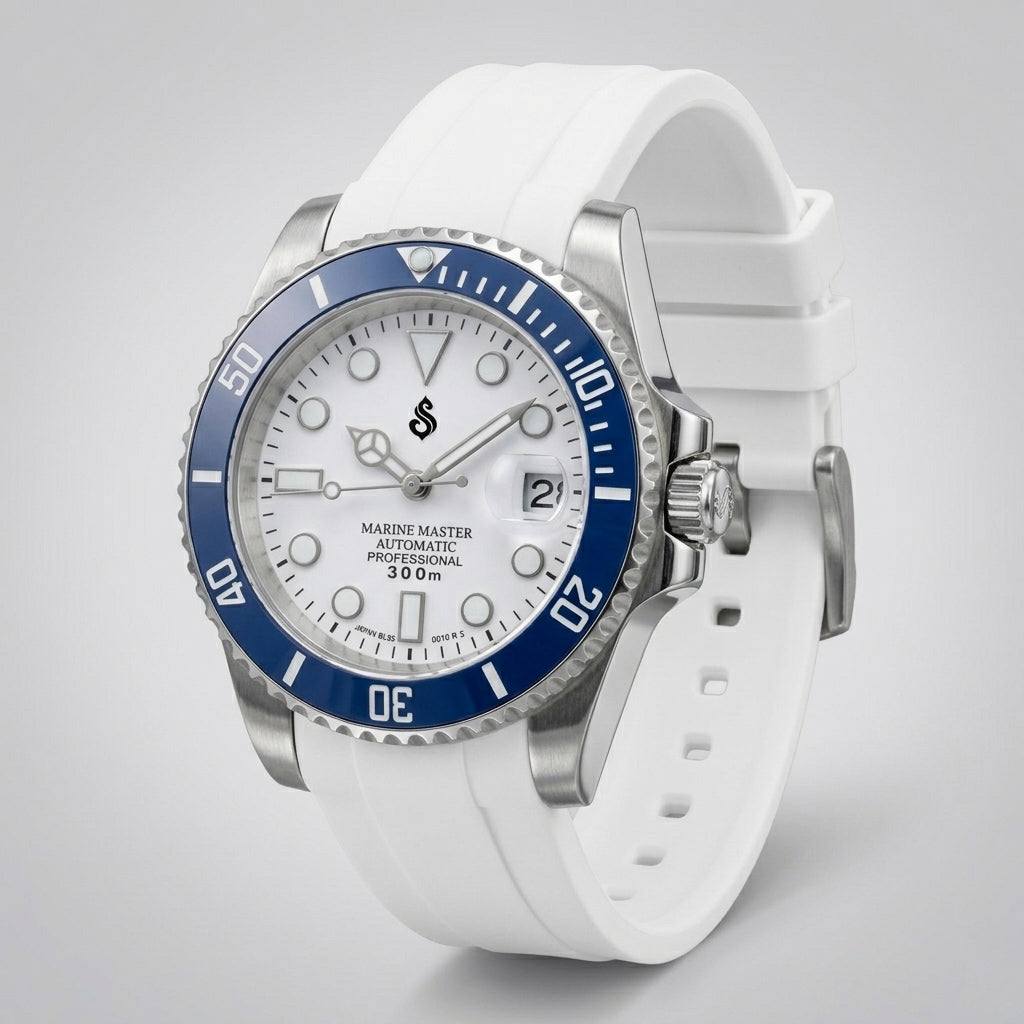 Seiko Mod Series "Blue White" Sub Diver - Modtime Creations 