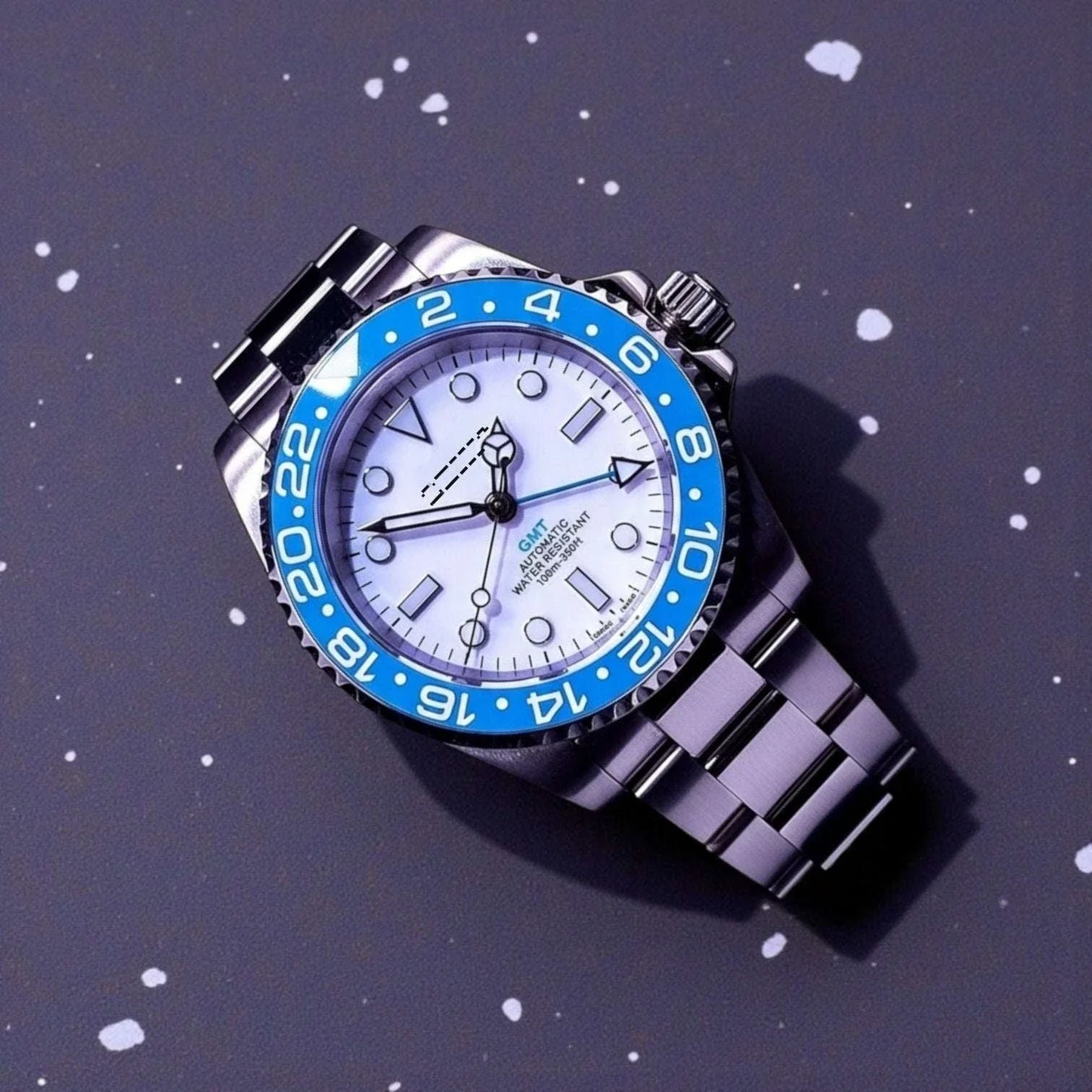 Seiko Mod GMT Master Tiffany Blue White: Modtime Creations