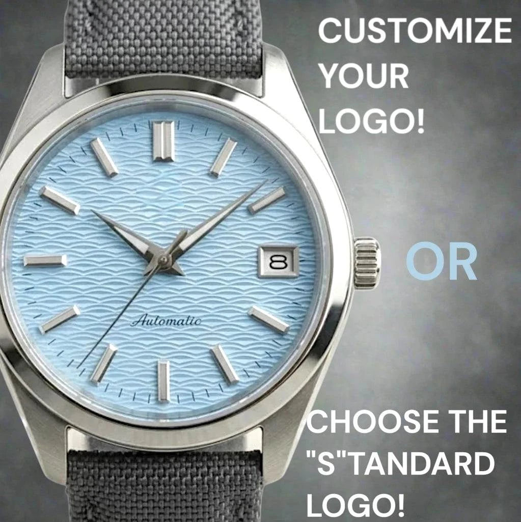 Seiko Mod Watch Silver light blue wave dial Datejust by Modtime Creations 
