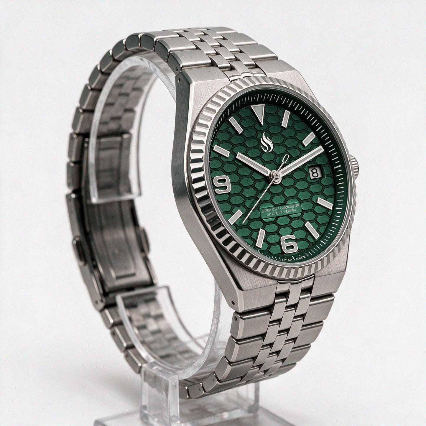 Seiko Mod Watch Green Dial Land Dweller by Modtime Creations 