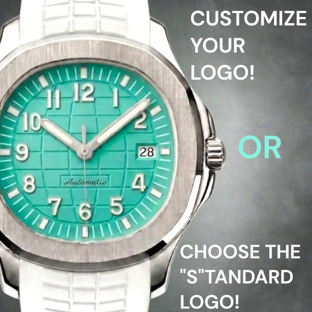 Seiko Mod Aquanaut Watch Tiffany Blue dial Silver case at Modtime Creations 