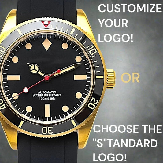 SeikMariner Vintage Black Gold Mod Diver Series - Modtime